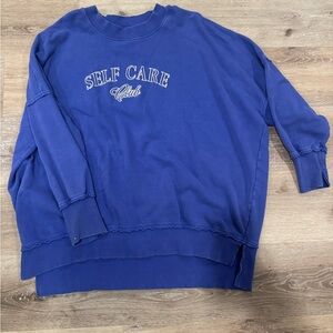 Aerie purple  Self Care Club Sweatshirt